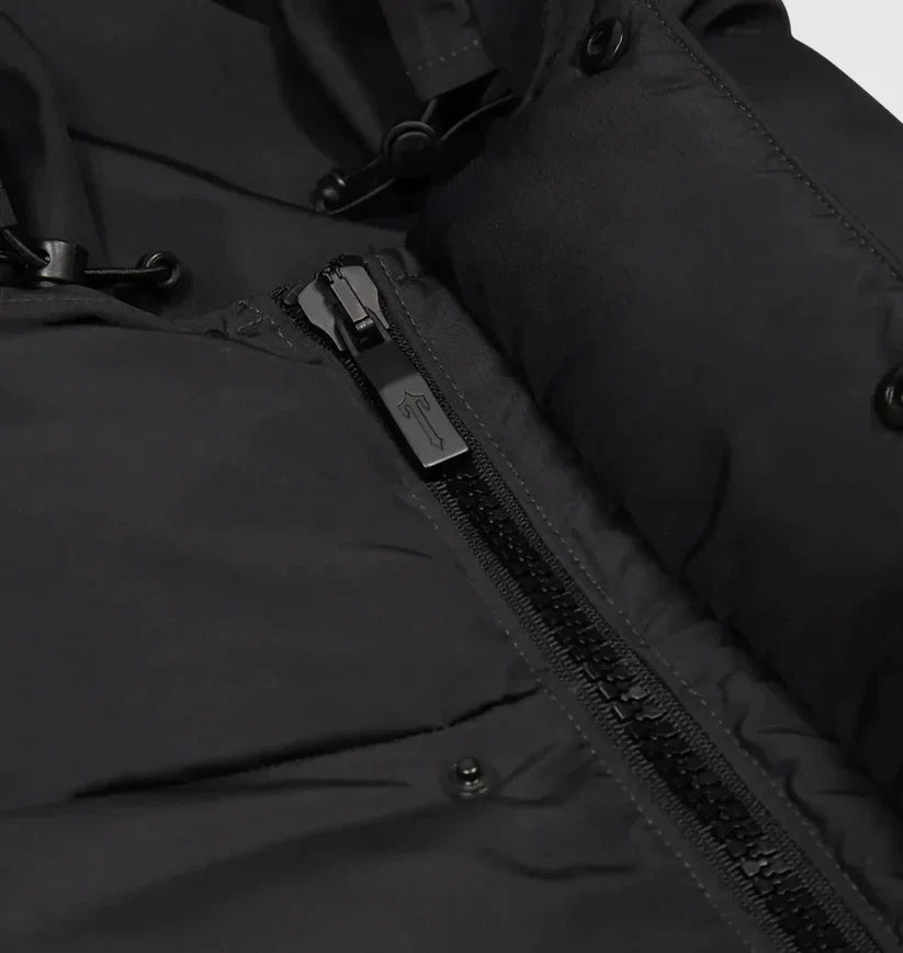 Trapstar Decoded Hooded Puffer Jacket 2.0 - Black Gradient